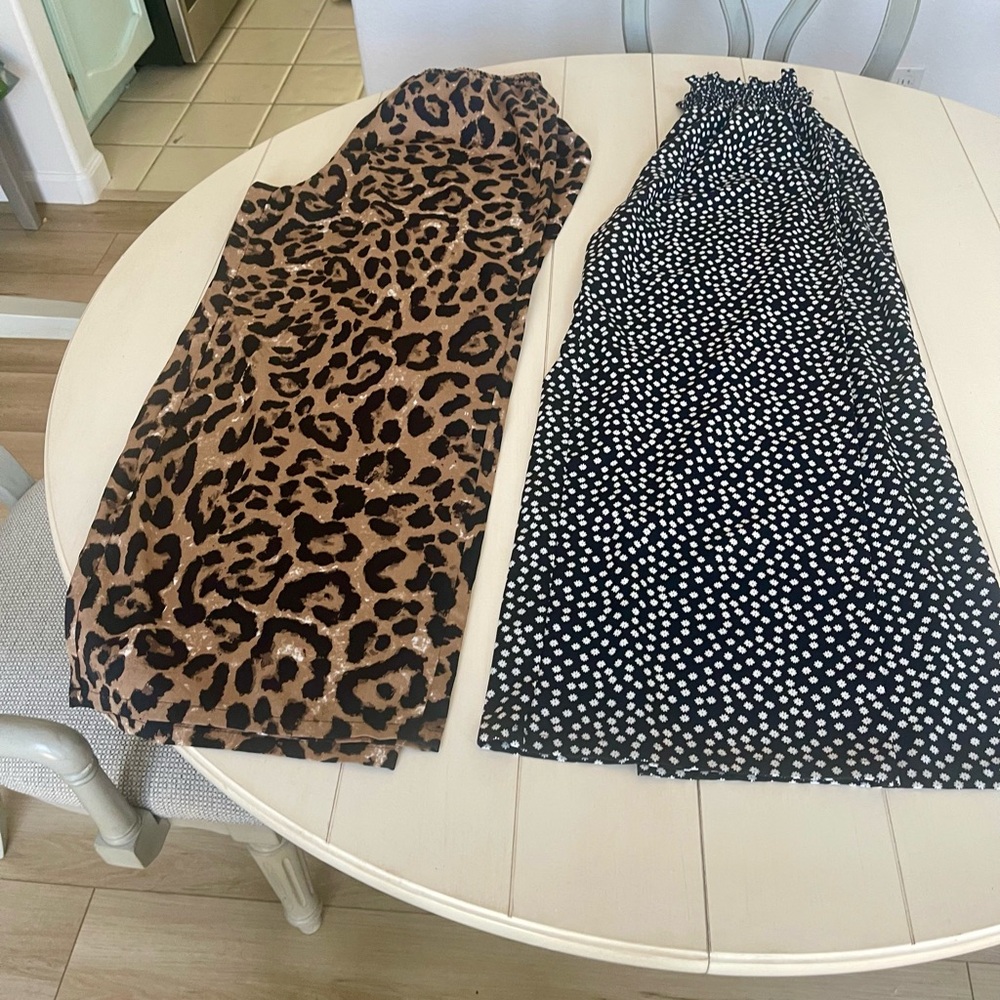 2 Pairs Flowy Pants Size XL. NWOT. Super soft, comfortable.